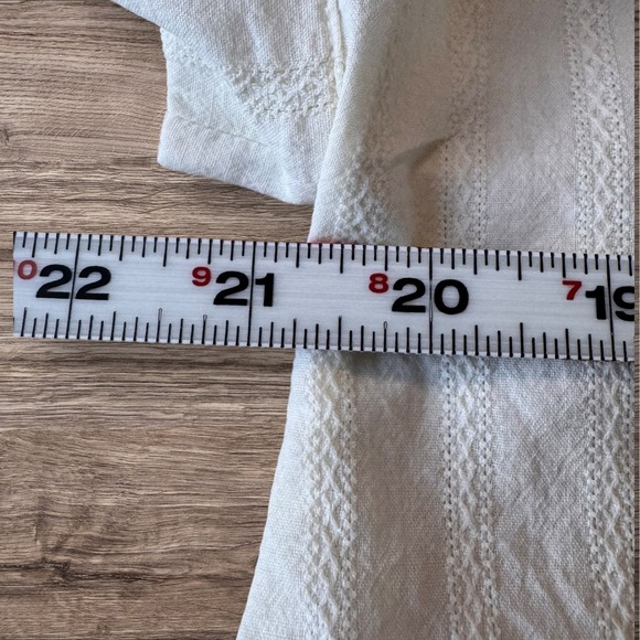 Madewell 100% Cotton Cream Color Button Down Collared Shirt Size XSmall - Picture 5 of 6